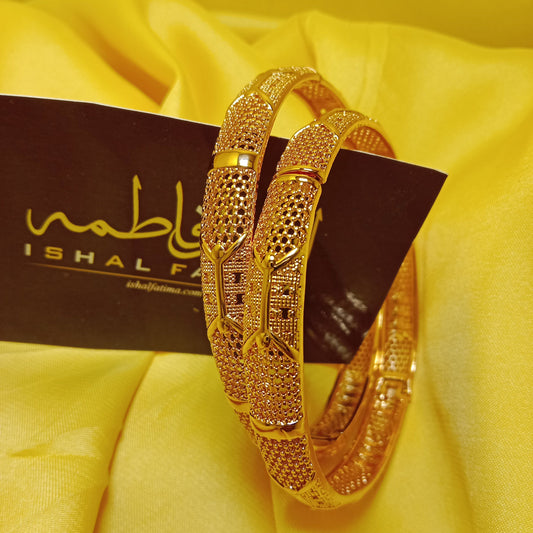 Ishal Fatima ANTIQUE ADJUSTABLE GOLD PLATED BANGLE DESIGN 1