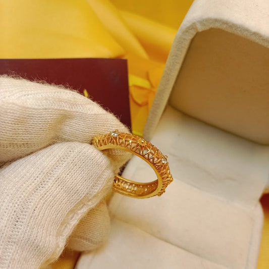 Ishal Fatima Beautiful Gold Plated Ring