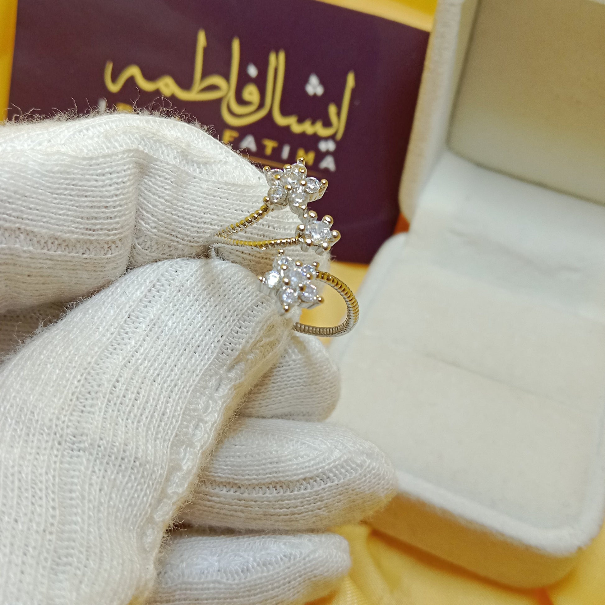 Ishal Fatima Beautiful Leaf Ring