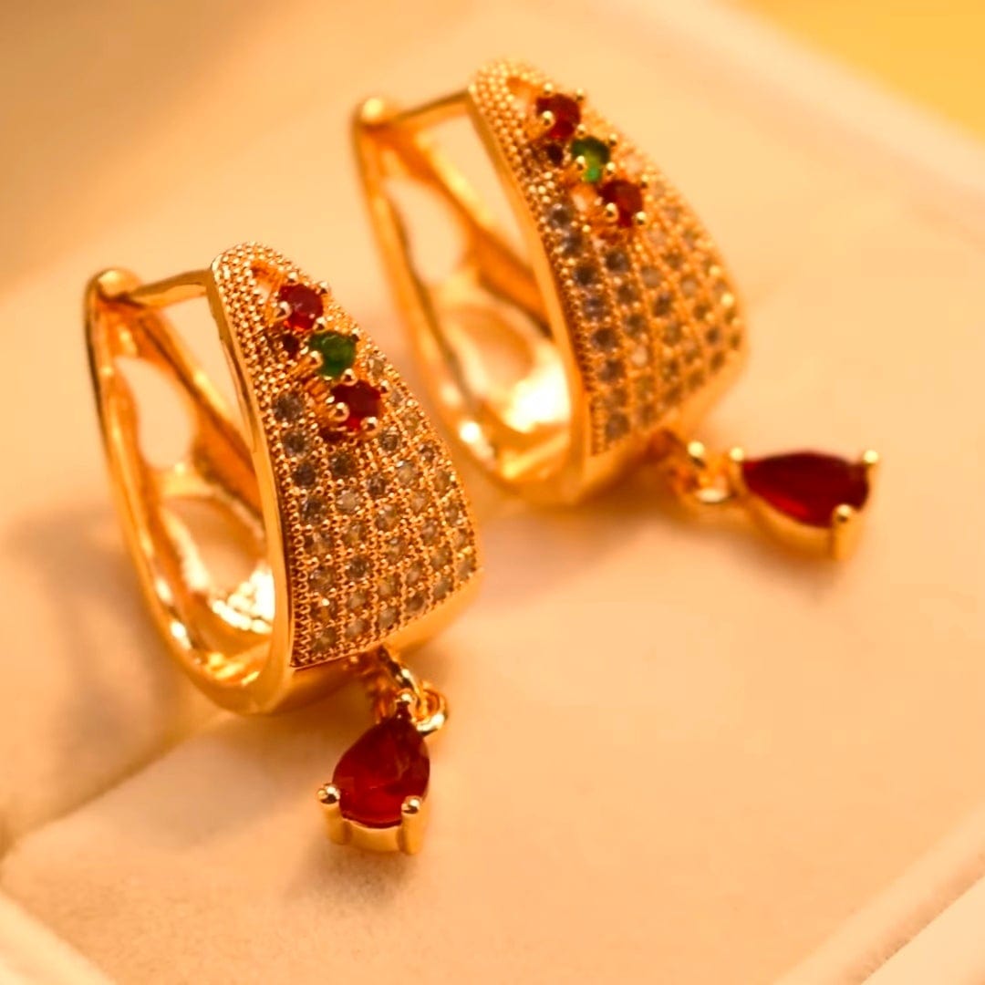 Ishal Fatima Citrine Stone Earrings