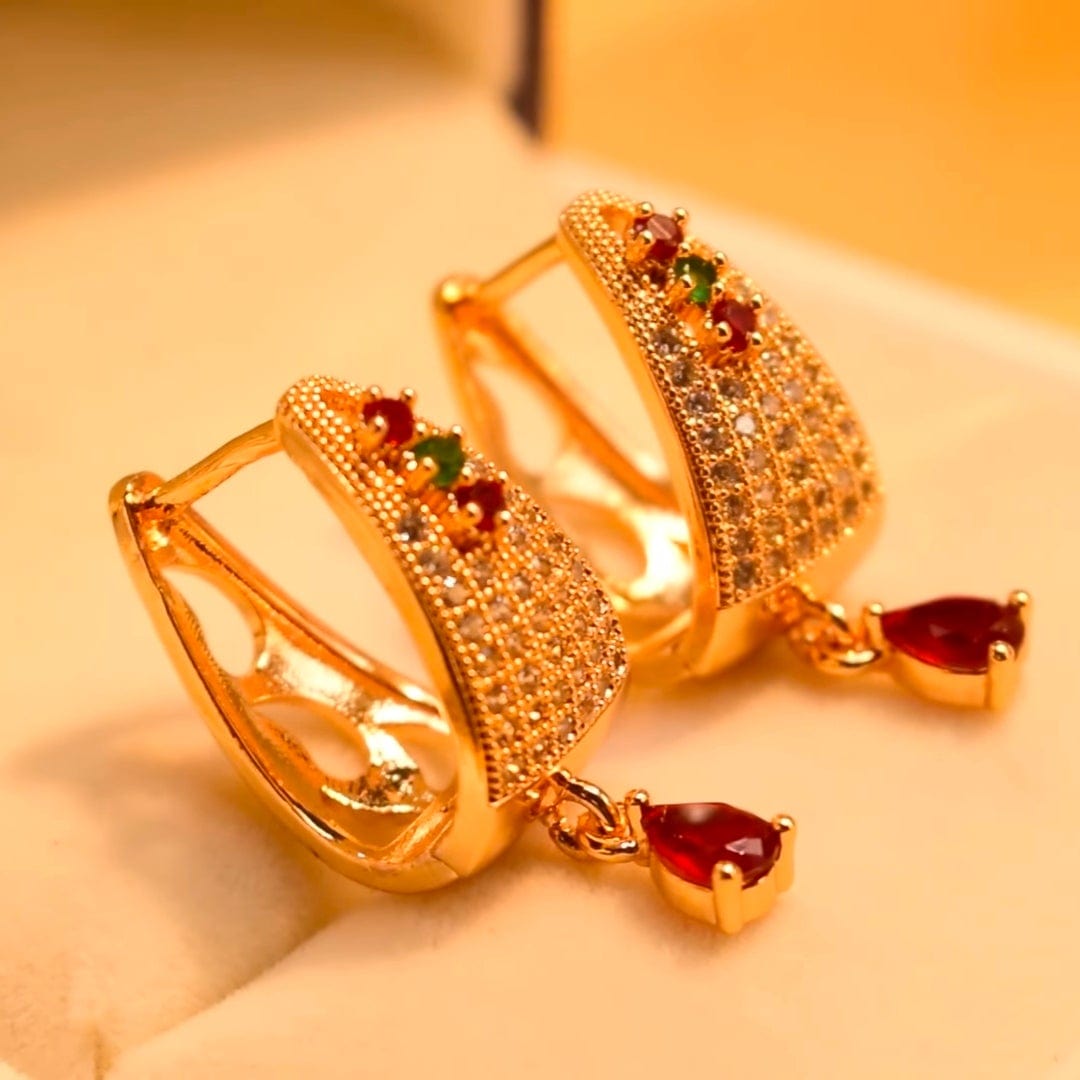 Ishal Fatima Citrine Stone Earrings