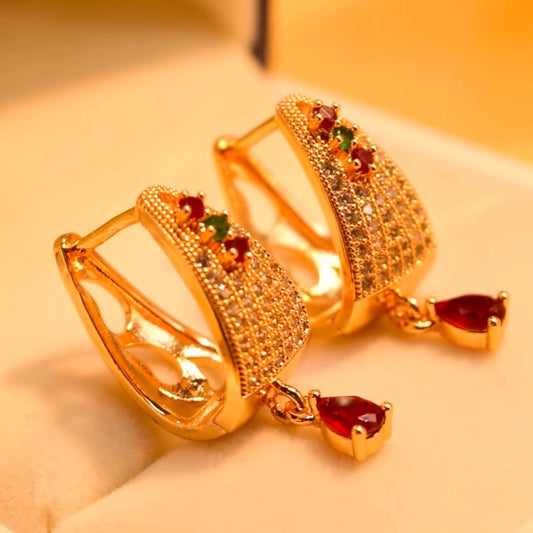 Ishal Fatima Citrine Stone Earrings