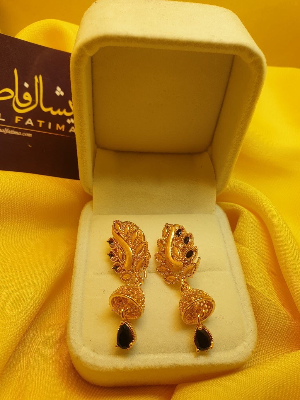 Ishal Fatima Gold Hoops Earrings