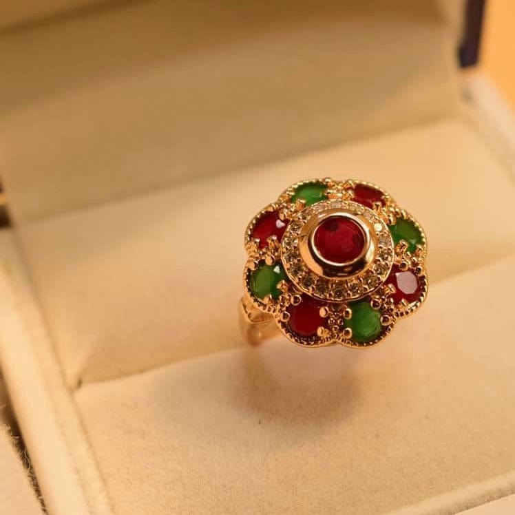 Ishal Fatima Indian Flower Blossom Ring