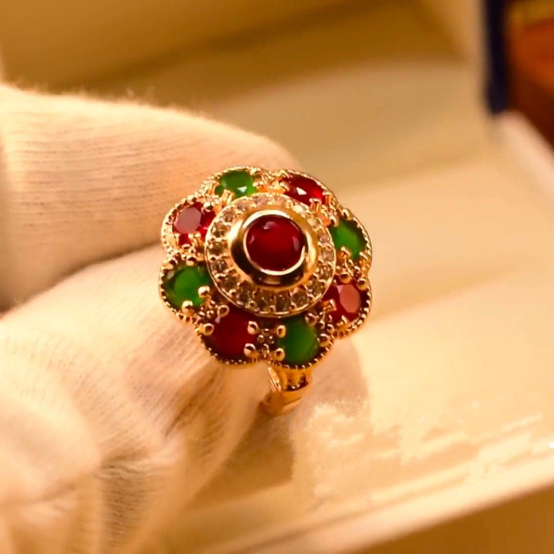 Ishal Fatima Indian Flower Blossom Ring